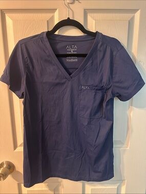 Rachel™ One-Pocket Scrub Top - Navy